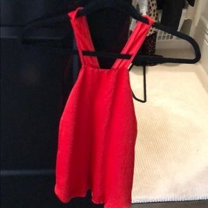 ASTR Red halter blouse